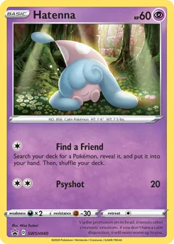SWSH Black Star Promos Hatenna Pokémon card
